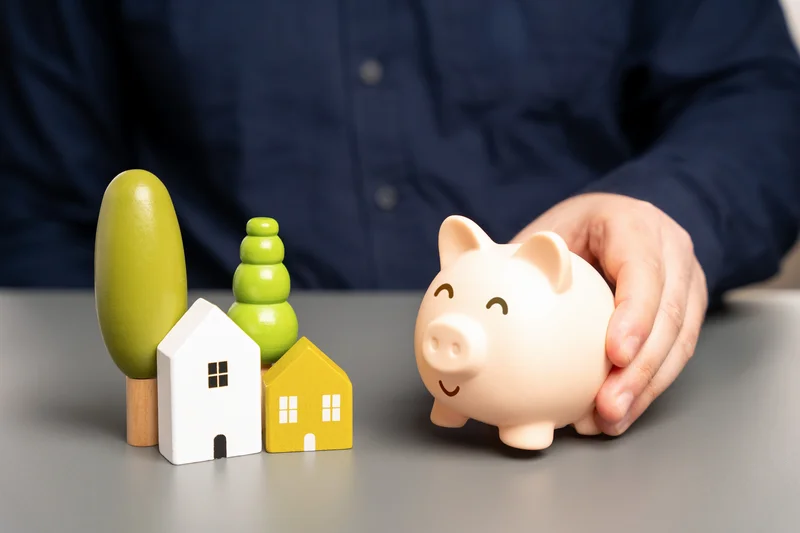 Money saving represented with a piggy bank
